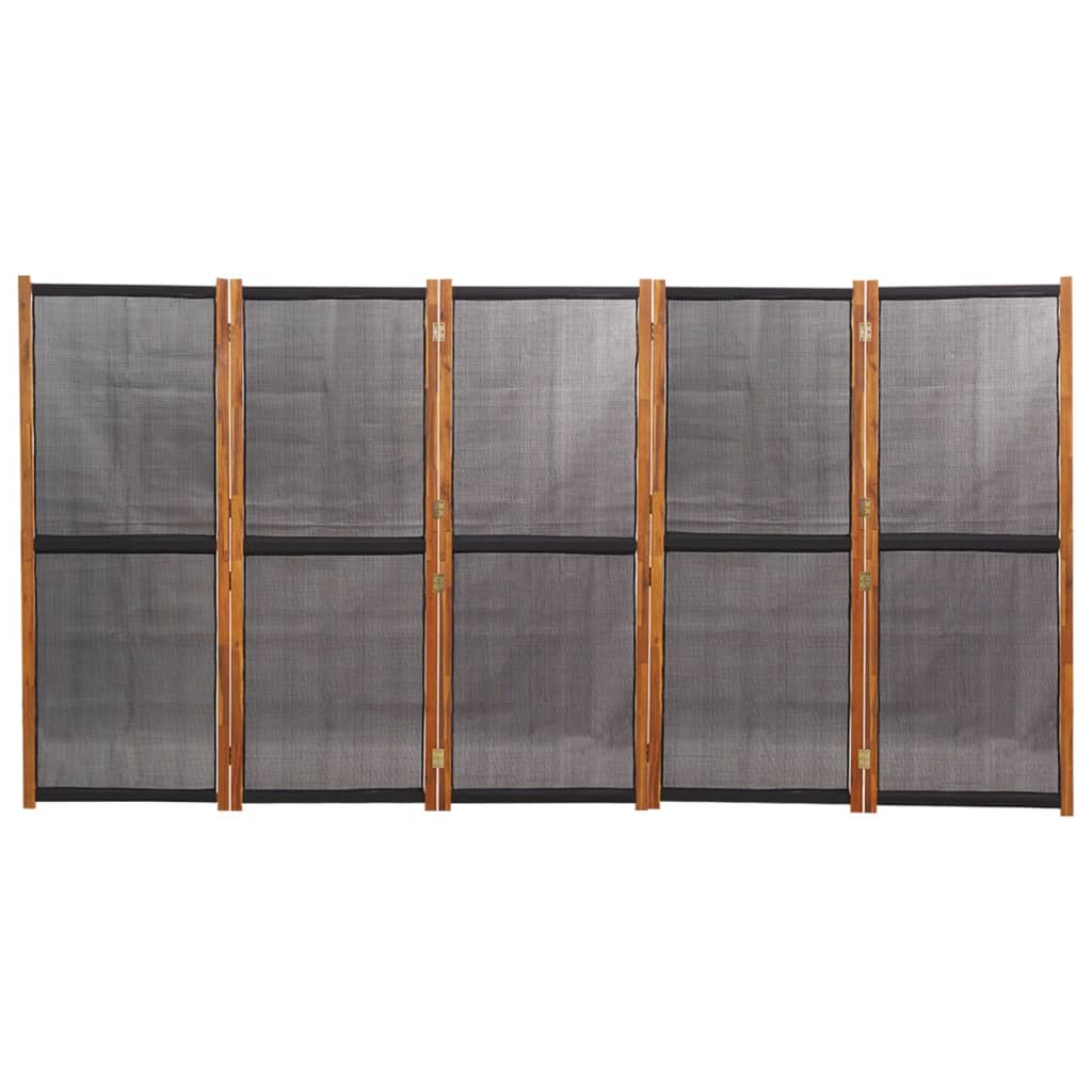 8720286946527_g_en_hd_2 vidaXL 5-Panel Room Divider Black 350x180 cm - Image 4