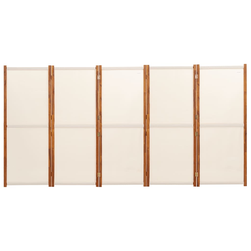 8720286946565_g_en_hd_2 vidaXL 5-Panel Room Divider Cream White 350x180 cm - Image 4