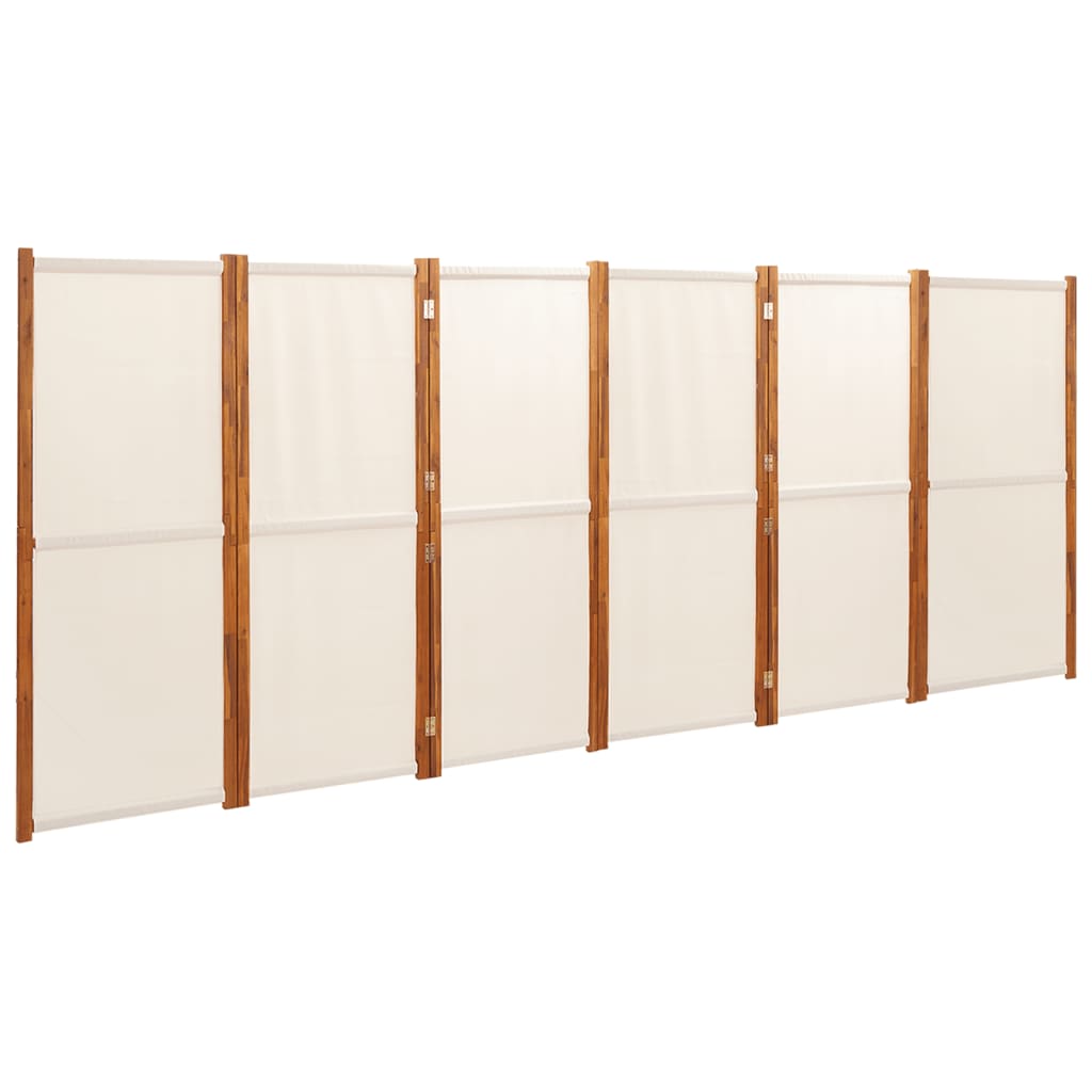 8720286946572_a_en_hd_1 vidaXL 6-Panel Room Divider Cream White 420x180 cm - Image 2