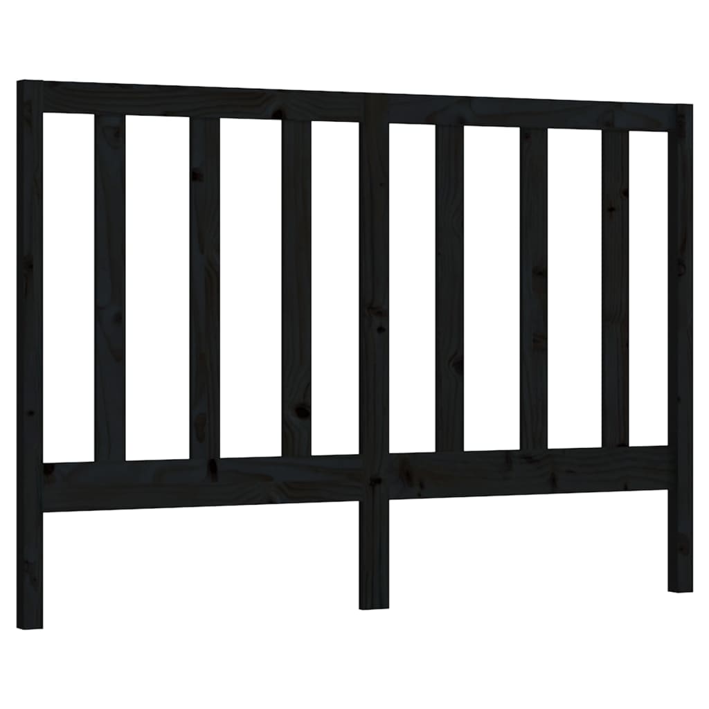 8720286947326_a_en_hd_1 vidaXL Bed Headboard Black 141 cm Solid Wood Pine - Image 2