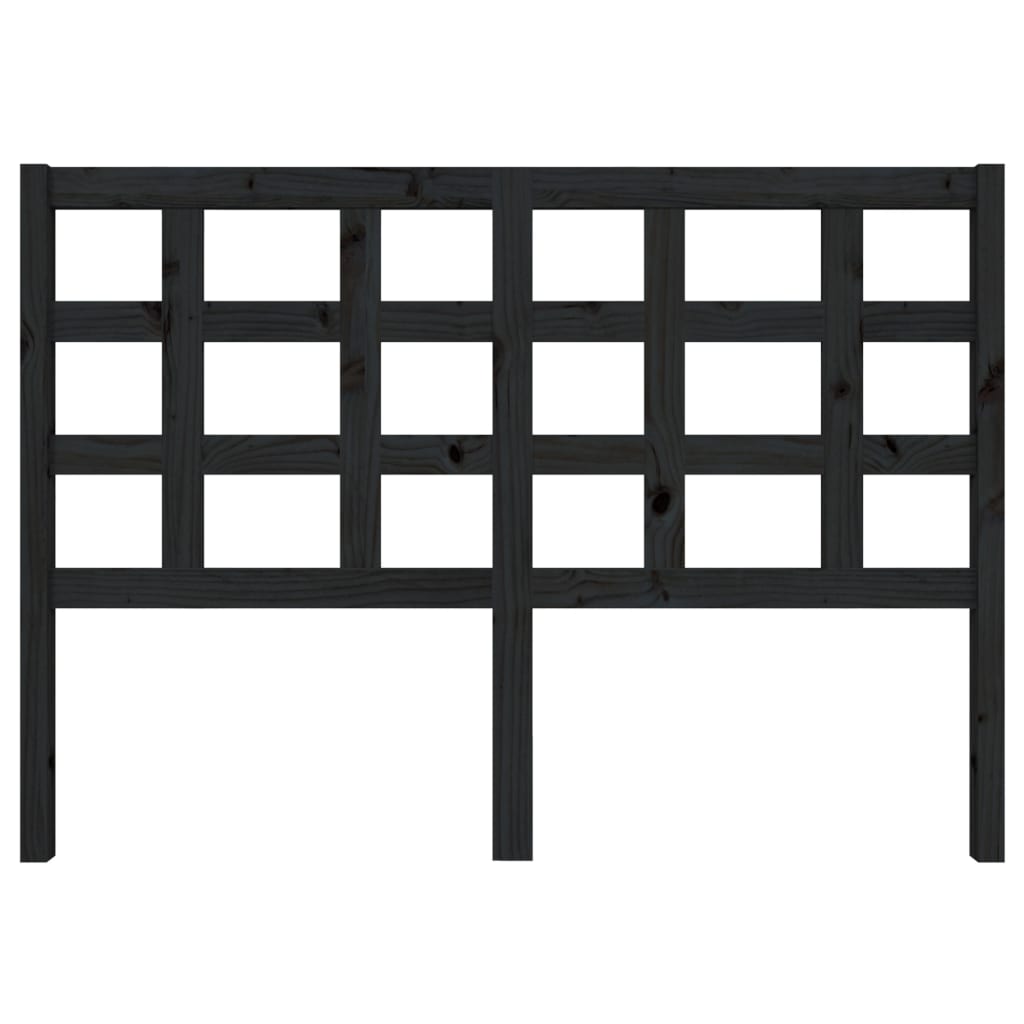 8720286949320_g_en_hd_1 vidaXL Bed Headboard Black 140.5 cm Solid Wood Pine - Image 3