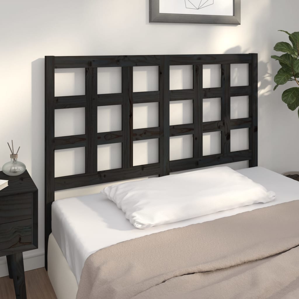 8720286949320_g_en_hd_3 vidaXL Bed Headboard Black 140.5 cm Solid Wood Pine - Image 5