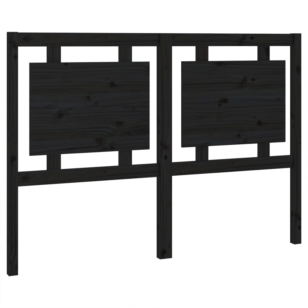 8720286949825_a_en_hd_1 vidaXL Bed Headboard Black 140.5 cm Solid Wood Pine - Image 2
