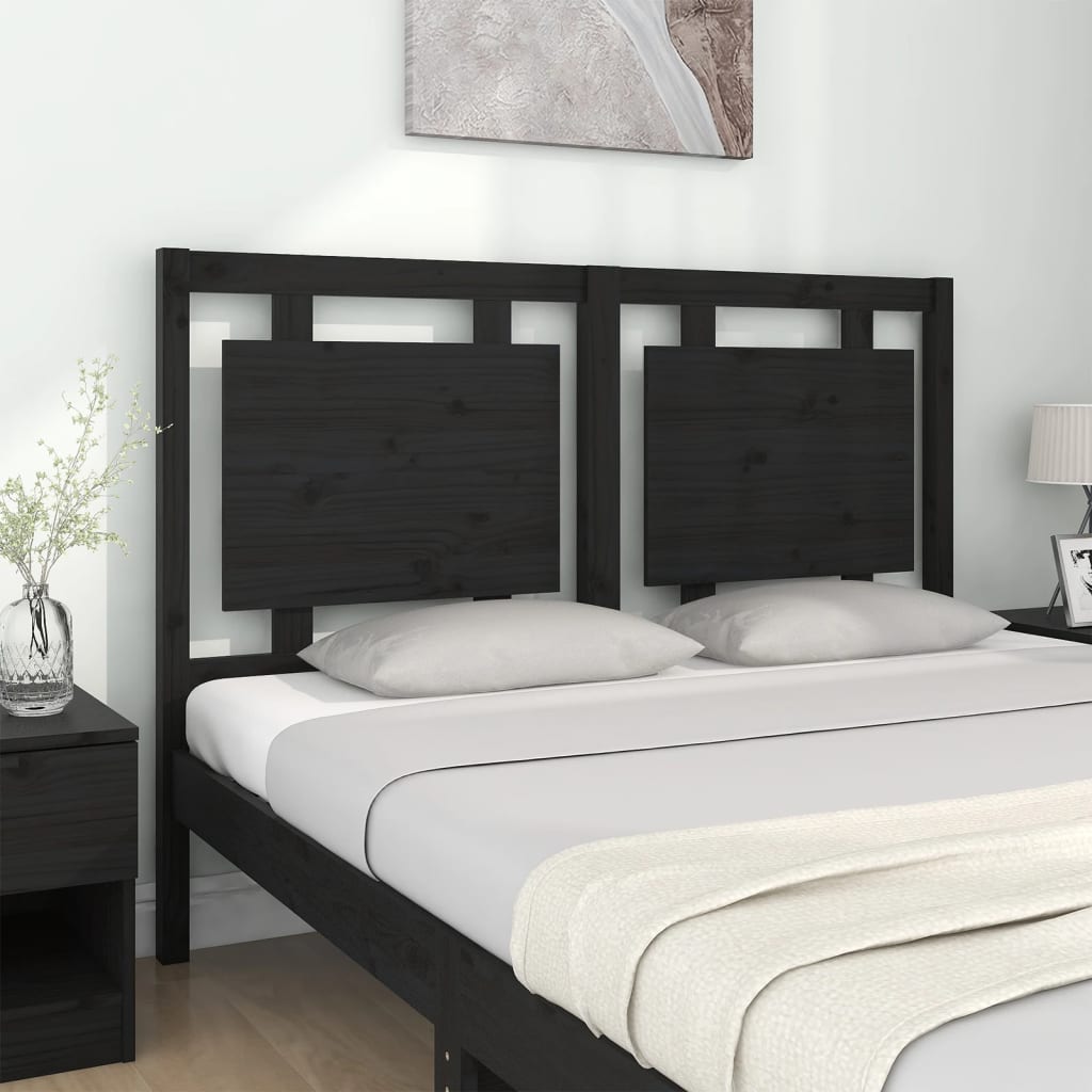 8720286949825_g_en_hd_1 vidaXL Bed Headboard Black 140.5 cm Solid Wood Pine - Image 3