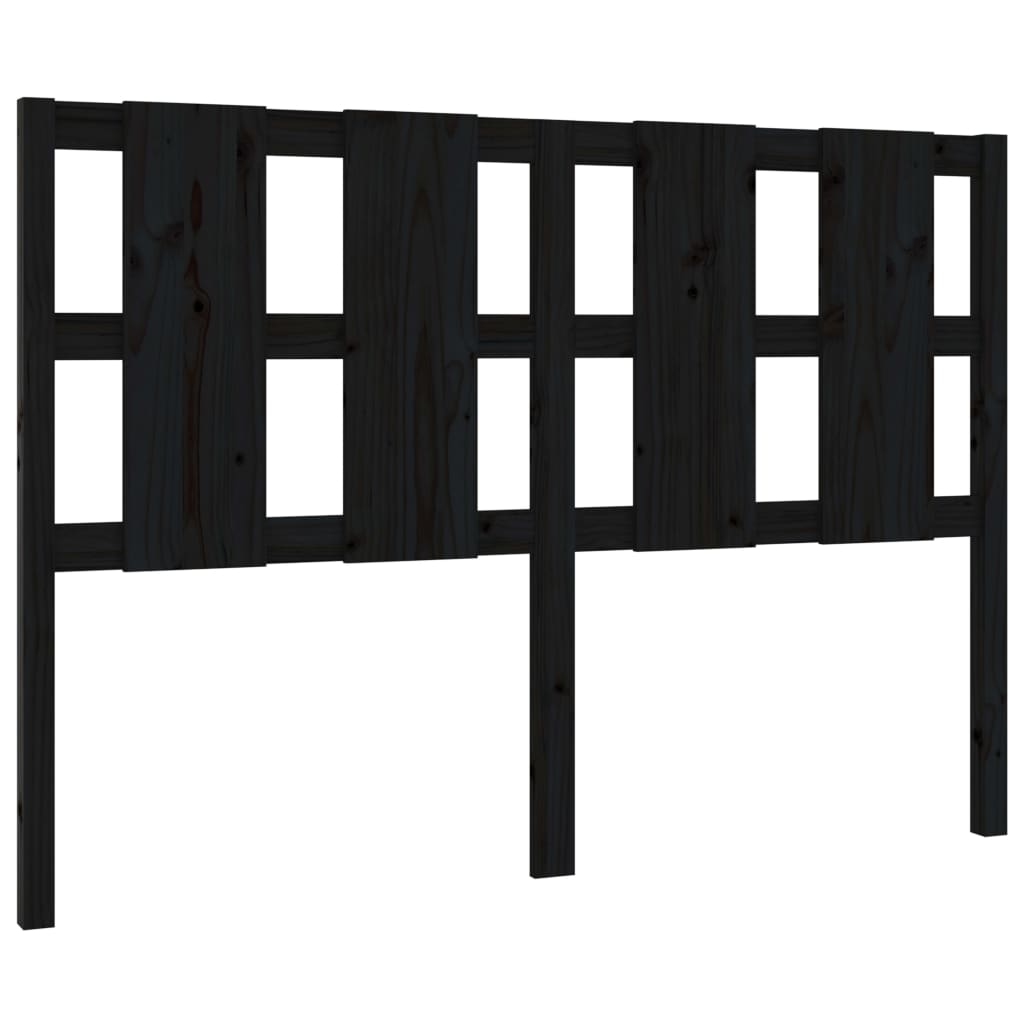 8720286950326_a_en_hd_1 vidaXL Bed Headboard Black 140.5 cm Solid Wood Pine - Image 2