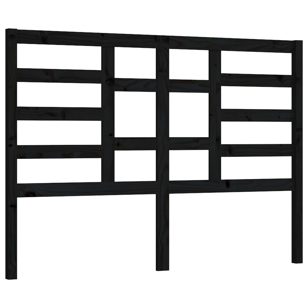 8720286951927_a_en_hd_1 vidaXL Bed Headboard Black 156 cm Solid Wood Pine - Image 2