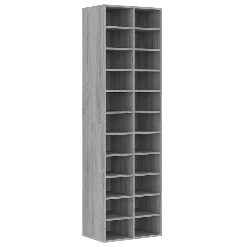 8720286952627_a_en_hd_1 vidaXL Shoe Cabinet Grey Sonoma 54x34x183 cm Engineered Wood - Image 2