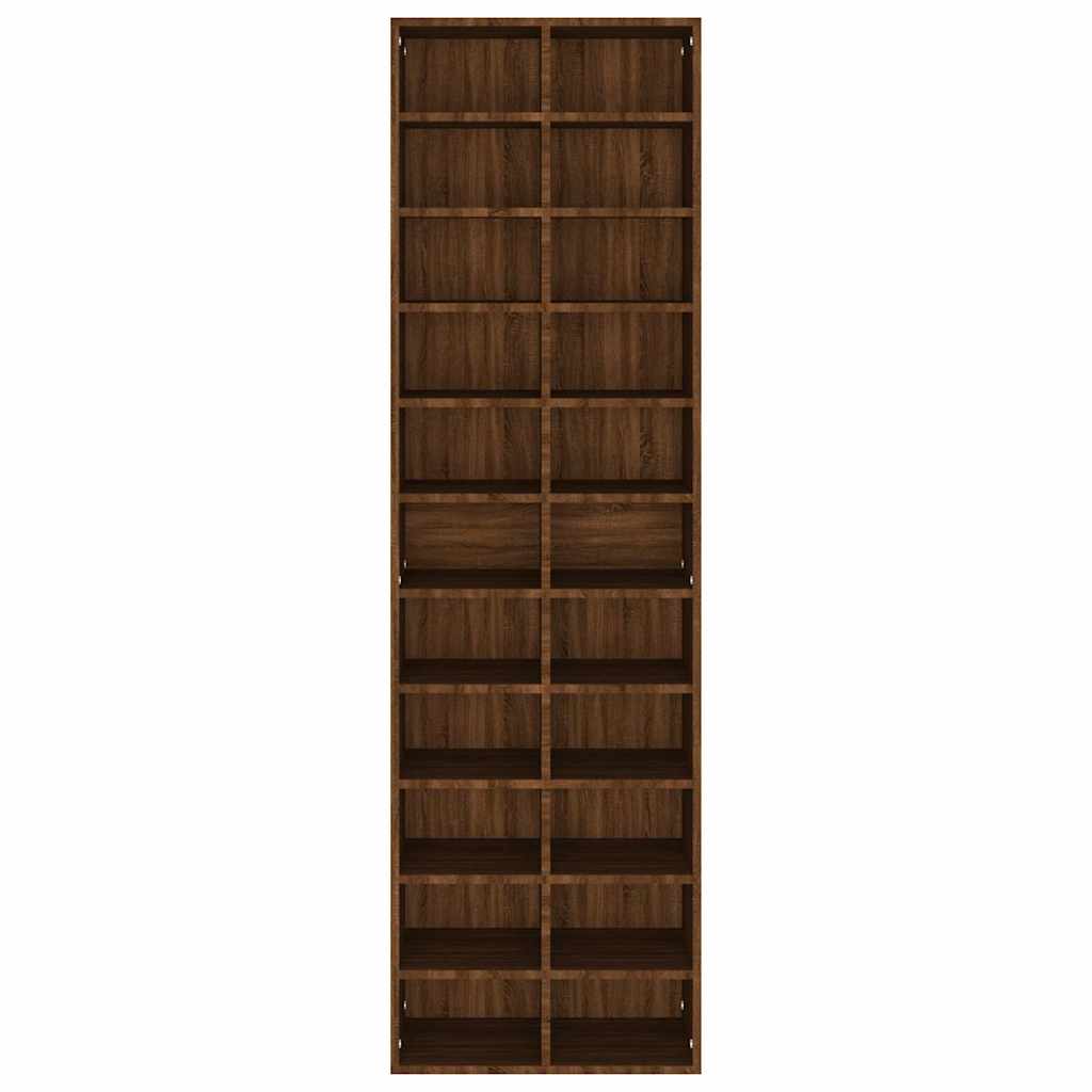 8720286952634_g_en_hd_2 vidaXL Shoe Cabinet Brown Oak 54x34x183 cm Engineered Wood - Image 5