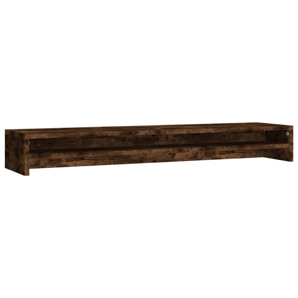 8720286953945_a_en_hd_1 vidaXL Monitor Stand Smoked Oak 100x24x13 cm Engineered Wood - Image 2