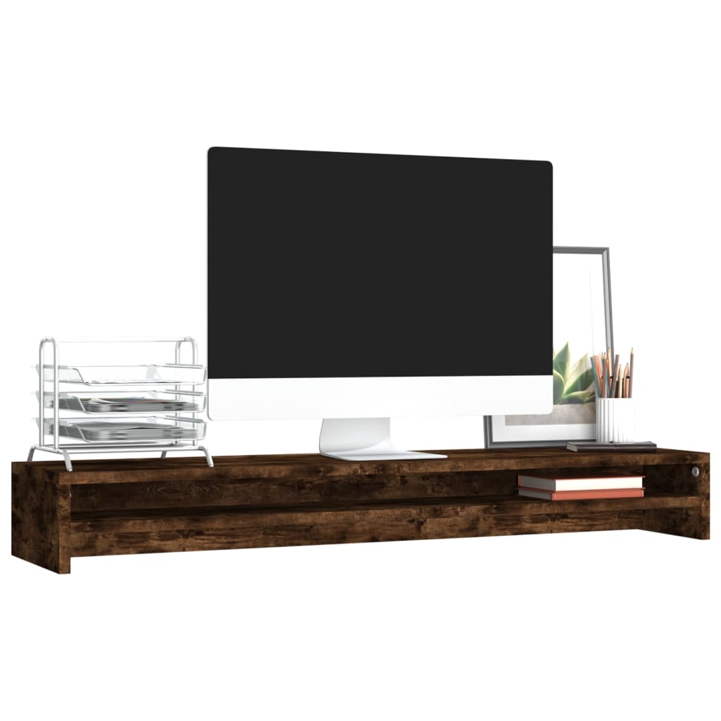 8720286953945_g_en_hd_1 vidaXL Monitor Stand Smoked Oak 100x24x13 cm Engineered Wood - Image 4