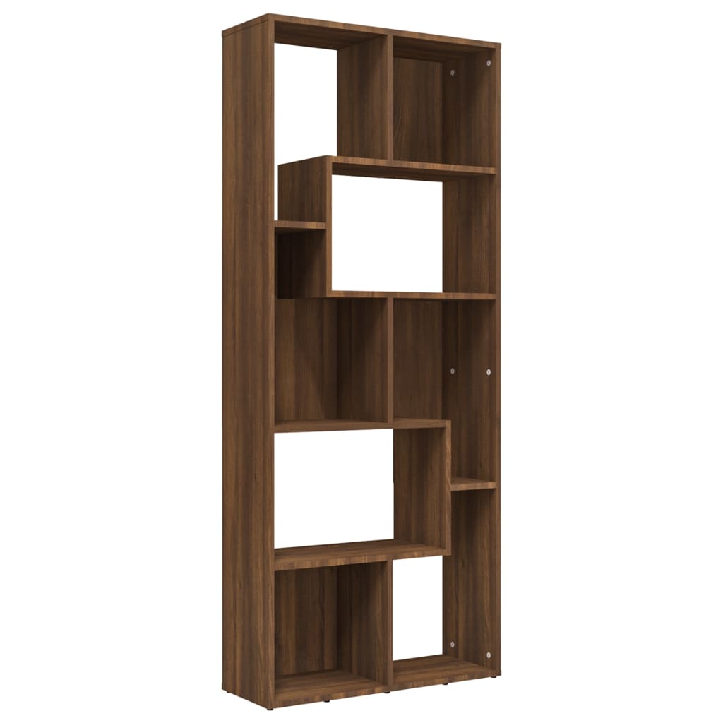 8720286954478_a_en_hd_1 vidaXL Book Cabinet Brown Oak 67x24x161 cm Engineered Wood - Image 2