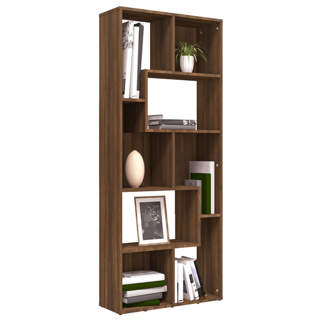 8720286954478_g_en_hd_6 vidaXL Book Cabinet Brown Oak 67x24x161 cm Engineered Wood - Image 9