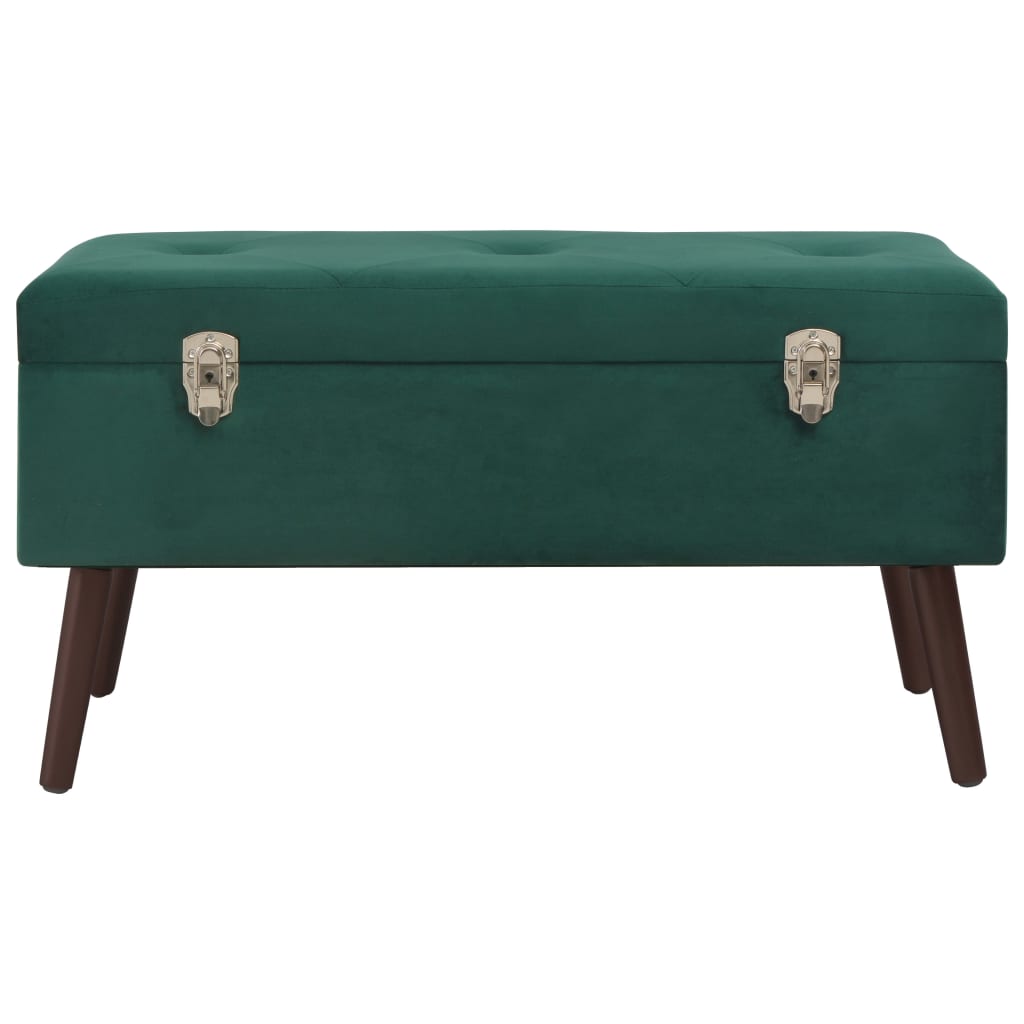 8720286957707_g_en_hd_1 vidaXL Bench with Storage Compartment Green 80 cm Velvet - Image 2