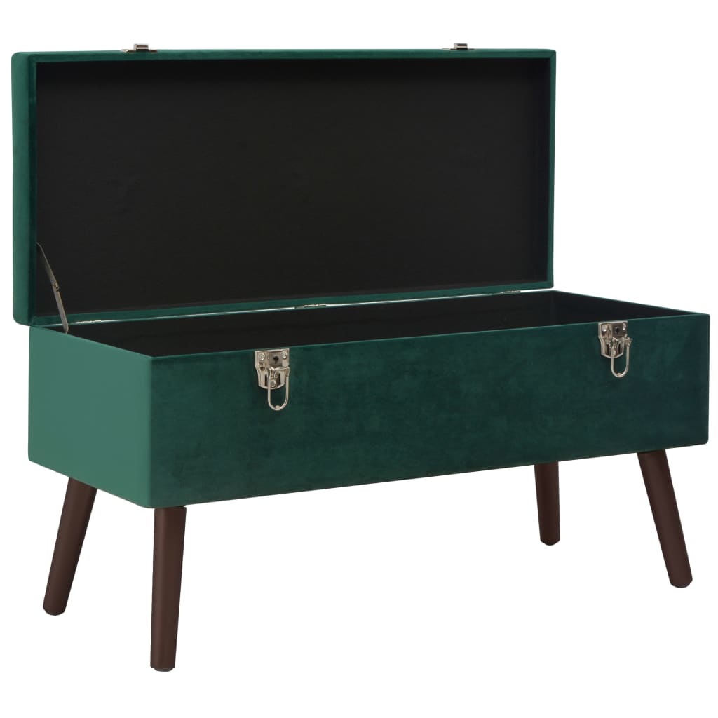 8720286957707_g_en_hd_3 vidaXL Bench with Storage Compartment Green 80 cm Velvet - Image 4