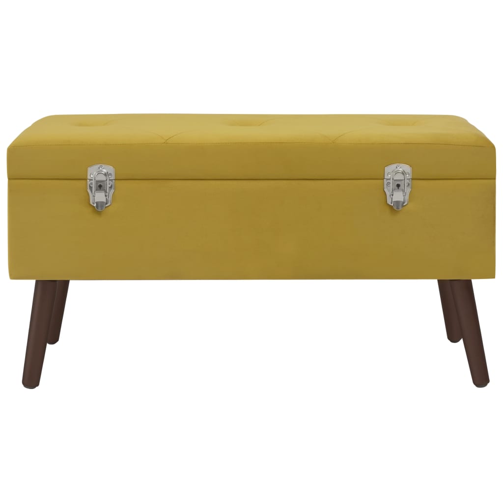 8720286957714_g_en_hd_1 vidaXL Bench with Storage Compartment Mustard Yellow 80 cm Velvet - Image 2
