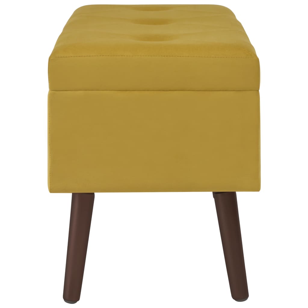 8720286957714_g_en_hd_2 vidaXL Bench with Storage Compartment Mustard Yellow 80 cm Velvet - Image 3