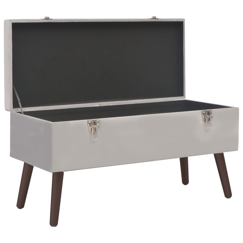 8720286957738_g_en_hd_3 vidaXL Bench with Storage Compartment Grey 80 cm Velvet - Image 4
