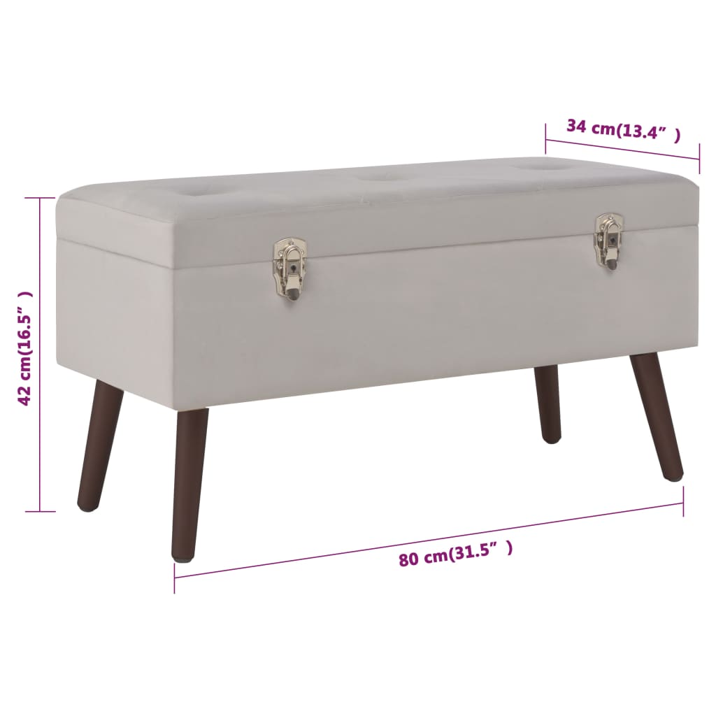 8720286957738_g_en_hd_6 vidaXL Bench with Storage Compartment Grey 80 cm Velvet - Image 7