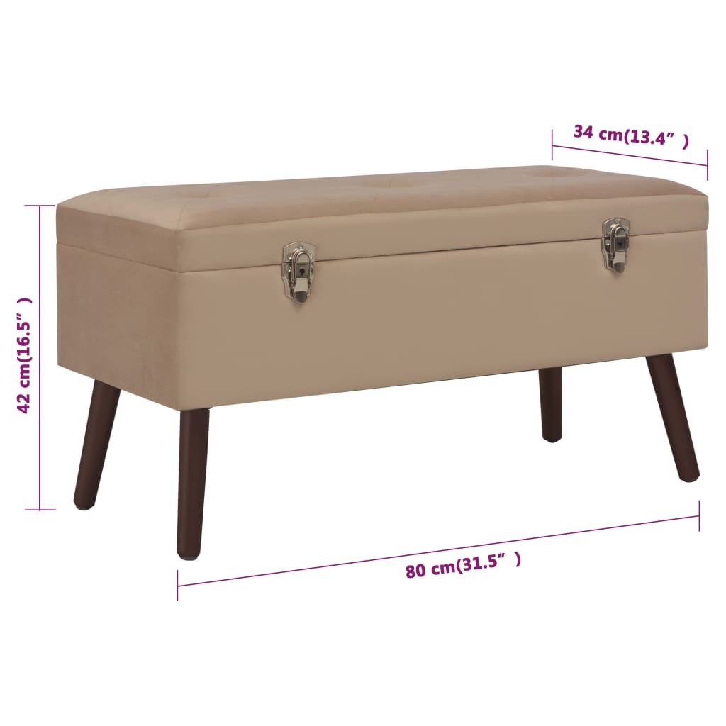 8720286957745_g_en_hd_6 vidaXL Bench with Storage Compartment Beige 80 cm Velvet - Image 7