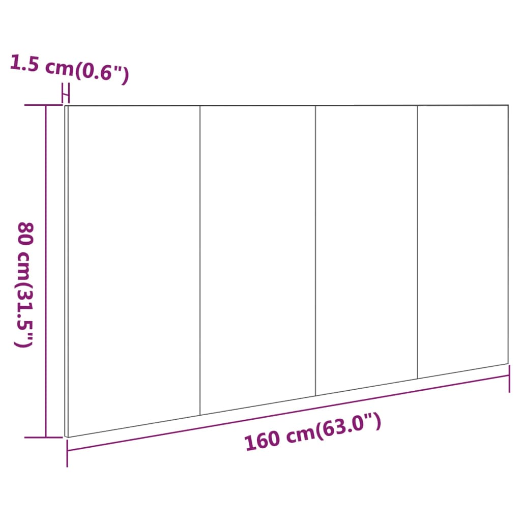 8720286964507_g_en_hd_5 vidaXL Bed Headboard White 160 cm Engineered Wood - Image 7