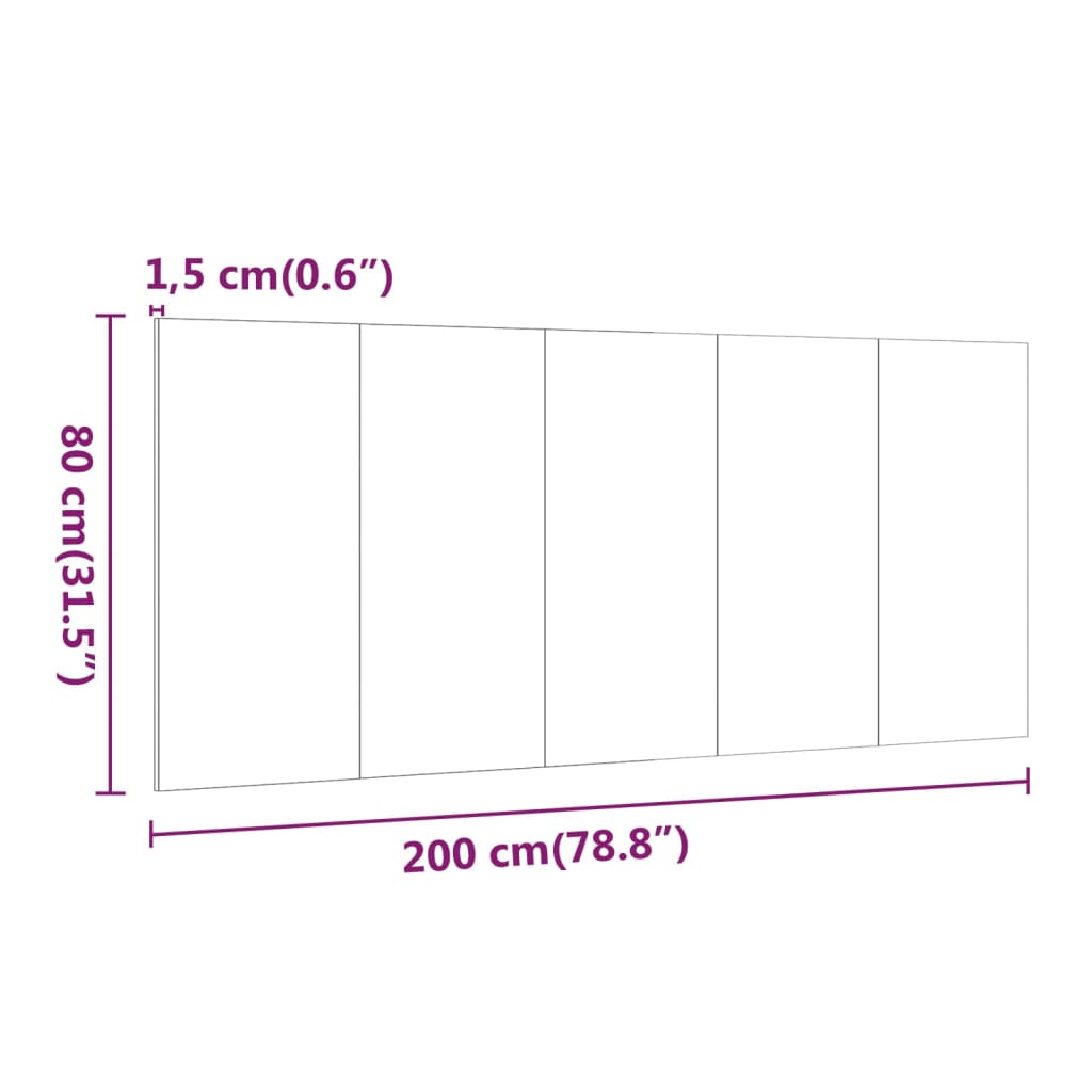 8720286964569_g_en_hd_5 vidaXL Bed Headboard White 200 cm Engineered Wood - Image 7