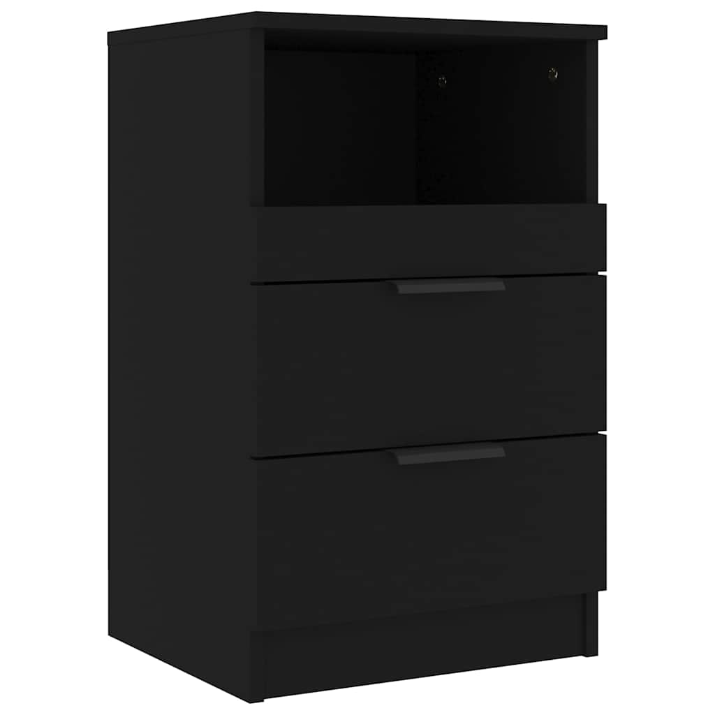 8720286965306_a_en_hd_1 vidaXL Bedside Cabinet Black Engineered Wood - Image 2