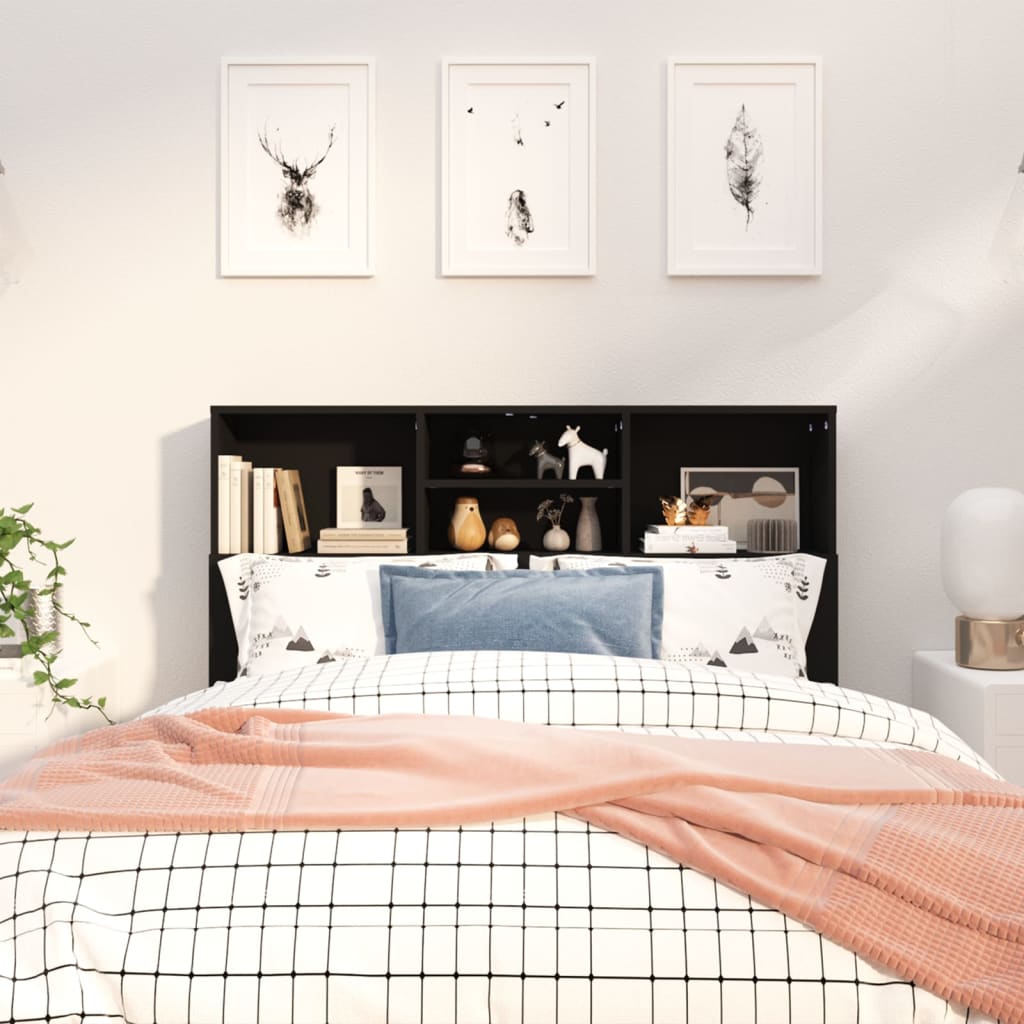 8720286966495_g_en_hd_1 vidaXL Headboard Cabinet Black 120 cm - Image 3