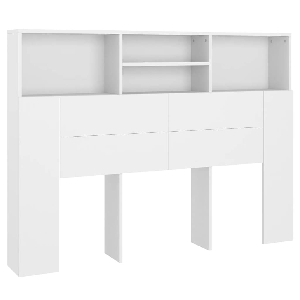 8720286966549_a_en_hd_1 vidaXL Headboard Cabinet White 140 cm - Image 2
