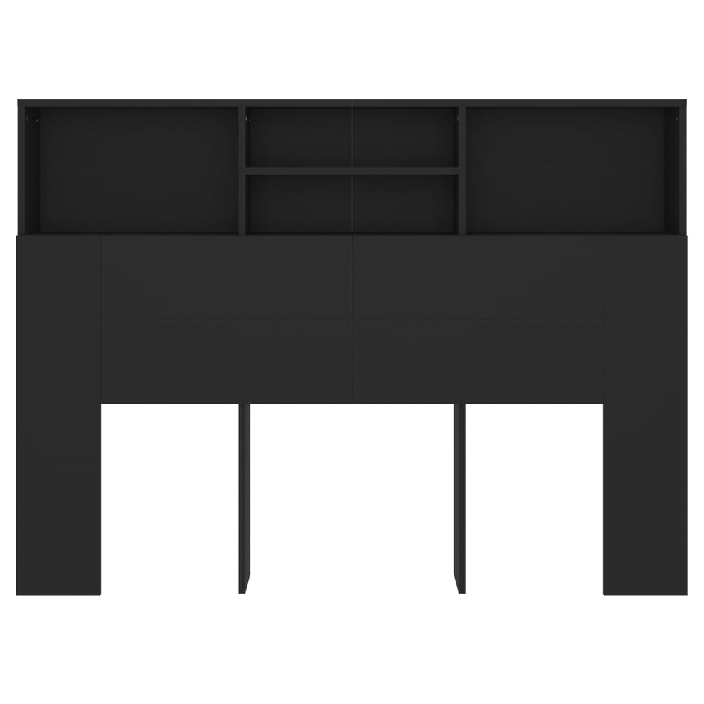 8720286966556_g_en_hd_3 vidaXL Headboard Cabinet Black 140 cm - Image 5