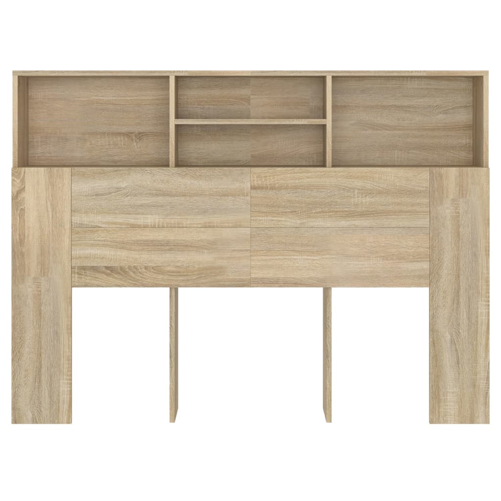 8720286966563_g_en_hd_3 vidaXL Headboard Cabinet Sonoma Oak 140 cm - Image 6