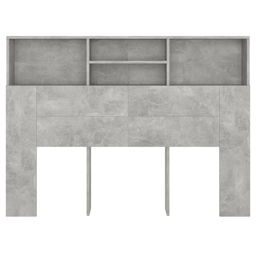 8720286966570_g_en_hd_3 vidaXL Headboard Cabinet Concrete Grey 140 cm - Image 6
