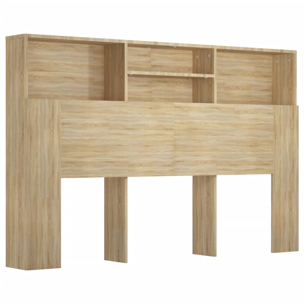 8720286966624_a_en_hd_1 vidaXL Headboard Cabinet Sonoma Oak 160 cm - Image 2
