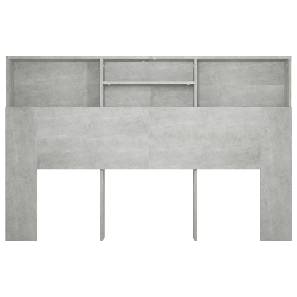 8720286966631_g_en_hd_3 vidaXL Headboard Cabinet Concrete Grey 160x19x103.5 cm - Image 5
