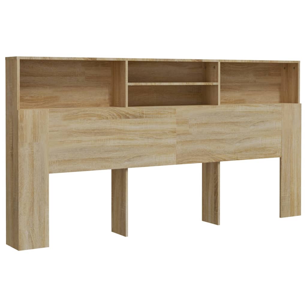 8720286966747_a_en_hd_1 vidaXL Headboard Cabinet Sonoma Oak 200 cm - Image 2
