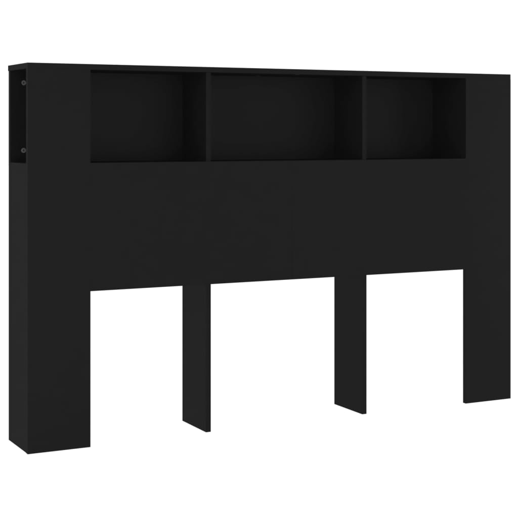 8720286967034_a_en_hd_1 vidaXL Headboard Cabinet Black 160 cm - Image 2