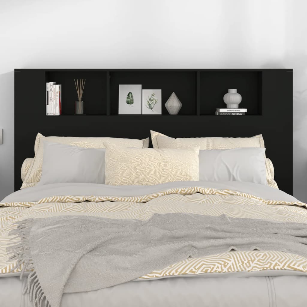 8720286967034_g_en_hd_1 vidaXL Headboard Cabinet Black 160 cm - Image 3