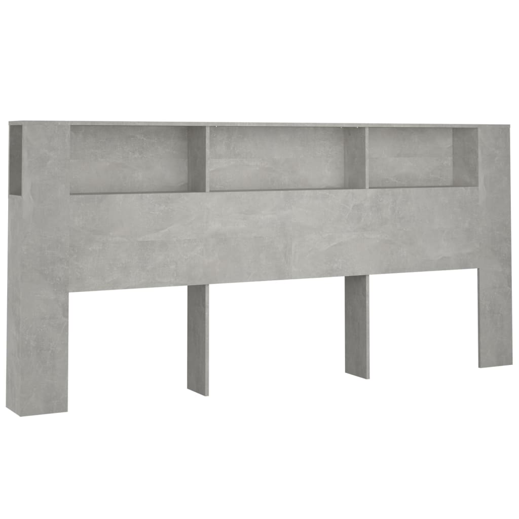 8720286967232_a_en_hd_1 vidaXL Headboard Cabinet Concrete Grey 220 cm - Image 2