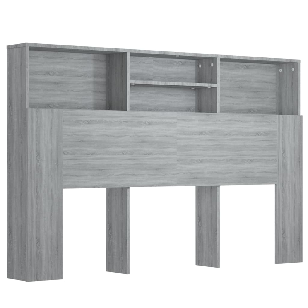 8720286968772_a_en_hd_1 vidaXL Headboard Cabinet Grey Sonoma 160 cm - Image 2