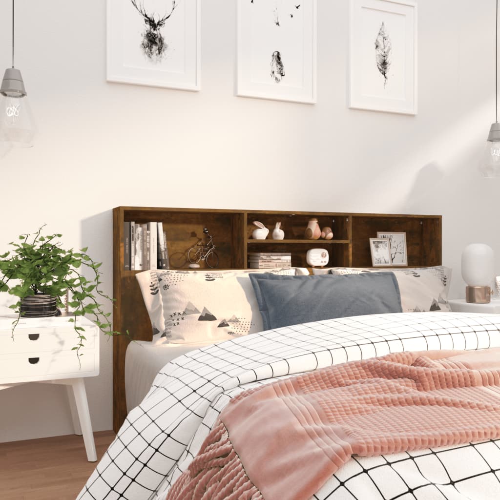 8720286968796_g_en_hd_4 vidaXL Headboard Cabinet Smoked oak 180 cm - Image 6