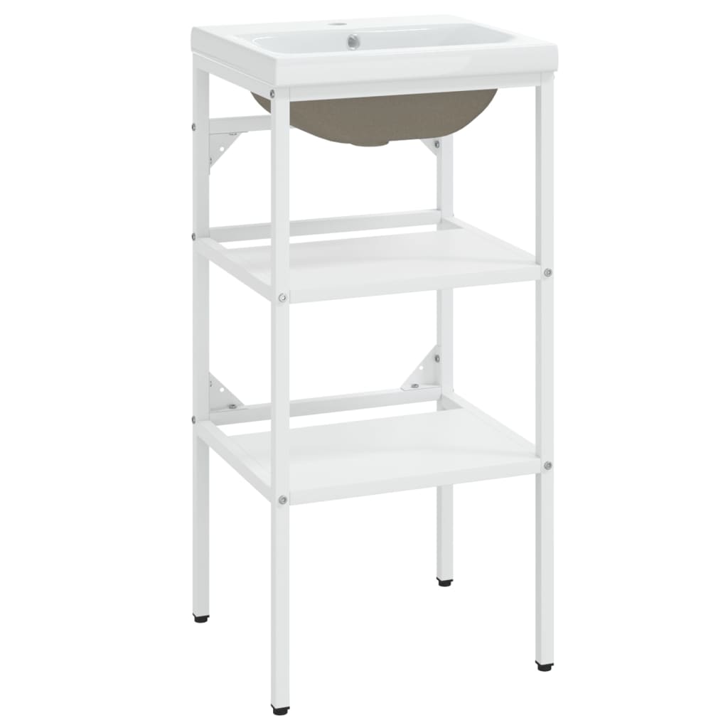 8720286970225_a_en_hd_1 vidaXL Bathroom Washbasin Frame with Built-in Basin White Iron - Image 2
