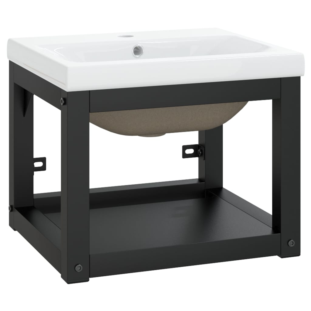 8720286970317_a_en_hd_1 vidaXL Bathroom Washbasin Frame with Built-in Basin Black Iron - Image 2