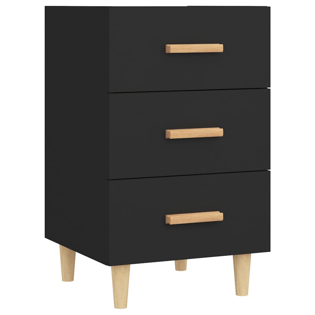 8720286972069_a_en_hd_1 vidaXL Bedside Cabinet Black 40x40x66 cm Engineered Wood - Image 2