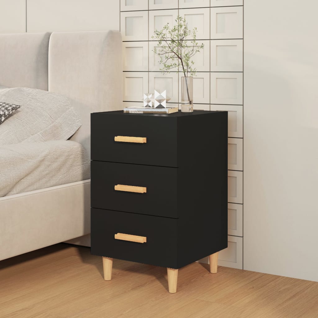 8720286972069_g_en_hd_1 vidaXL Bedside Cabinet Black 40x40x66 cm Engineered Wood - Image 4