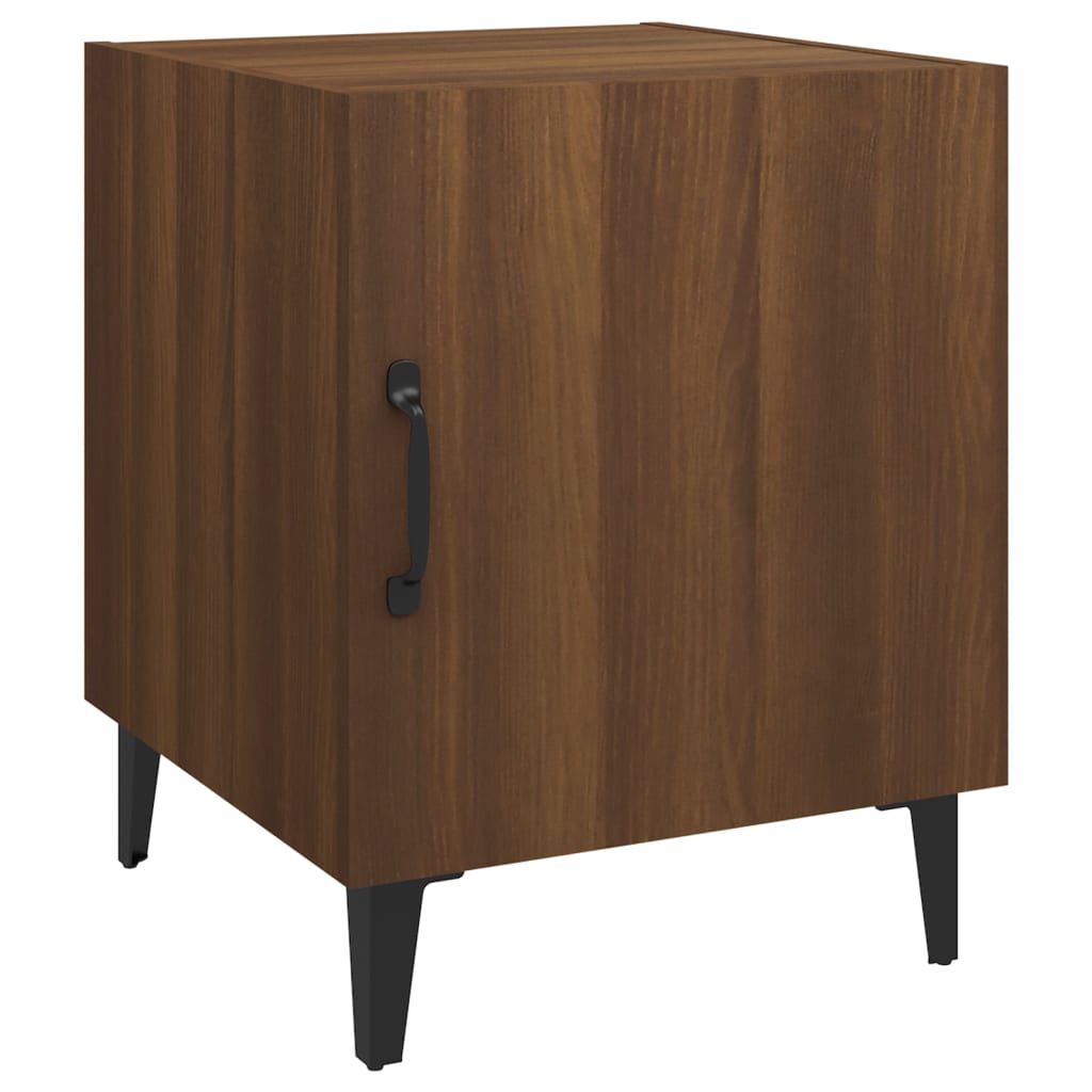 8720286973295_a_en_hd_1 vidaXL Bedside Cabinet Brown Oak Engineered Wood - Image 2