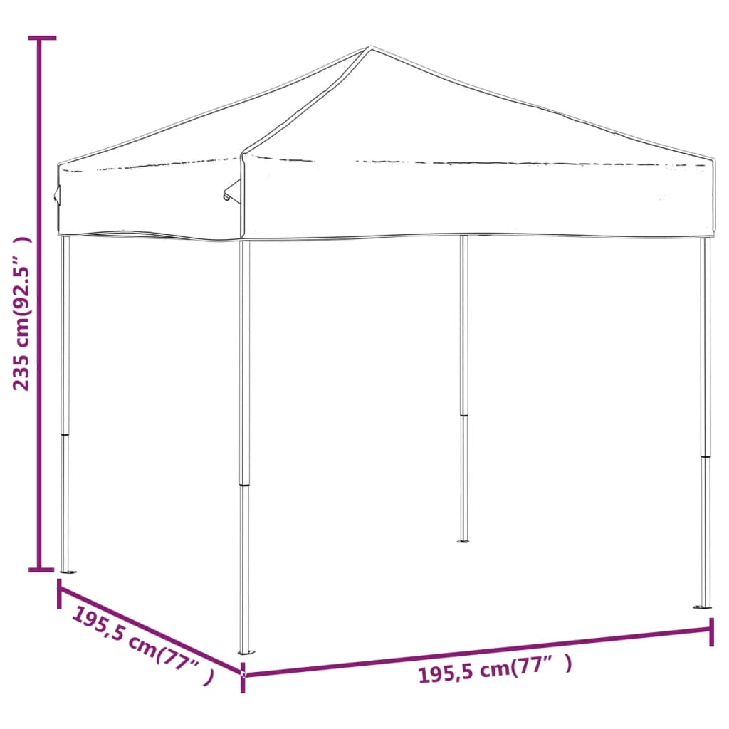 8720286974322_g_en_hd_6 vidaXL Folding Party Tent Taupe 2x2 m - Image 8