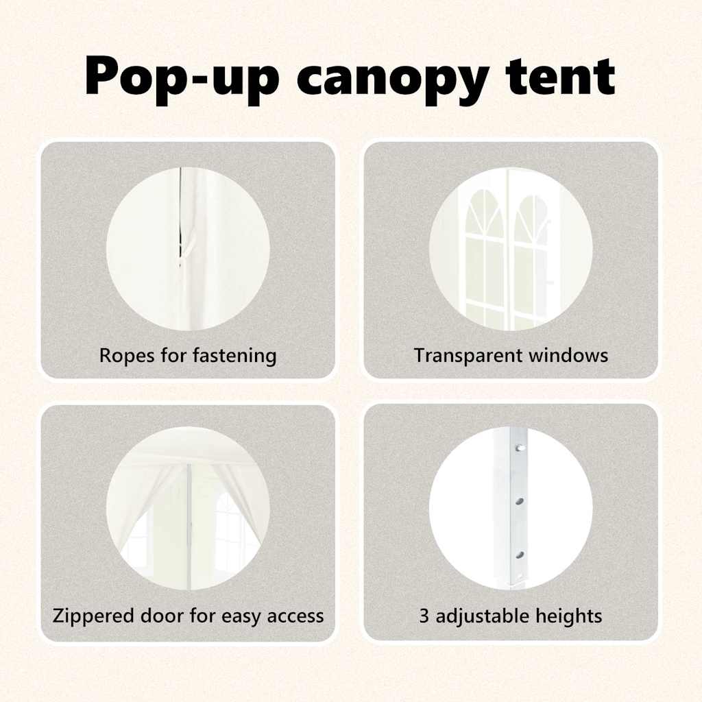 8720286974353_g_en_hd_11 vidaXL Folding Party Tent with Sidewalls Cream 2x2 m - Image 13