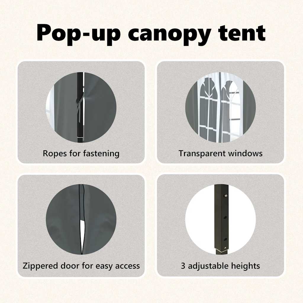 8720286974360_g_en_hd_11 vidaXL Folding Party Tent with Sidewalls Anthracite 2x2 m - Image 13