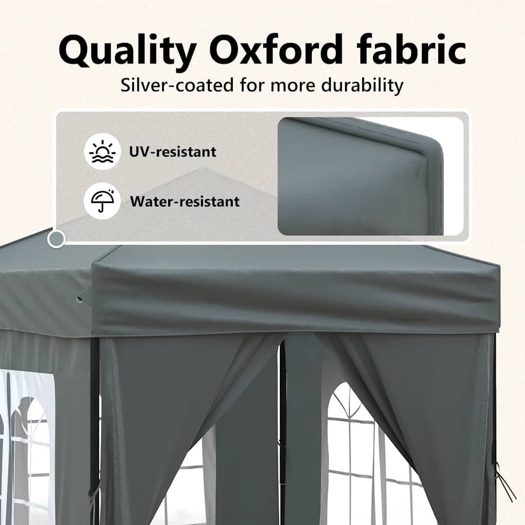 8720286974360_g_en_hd_9 vidaXL Folding Party Tent with Sidewalls Anthracite 2x2 m - Image 11