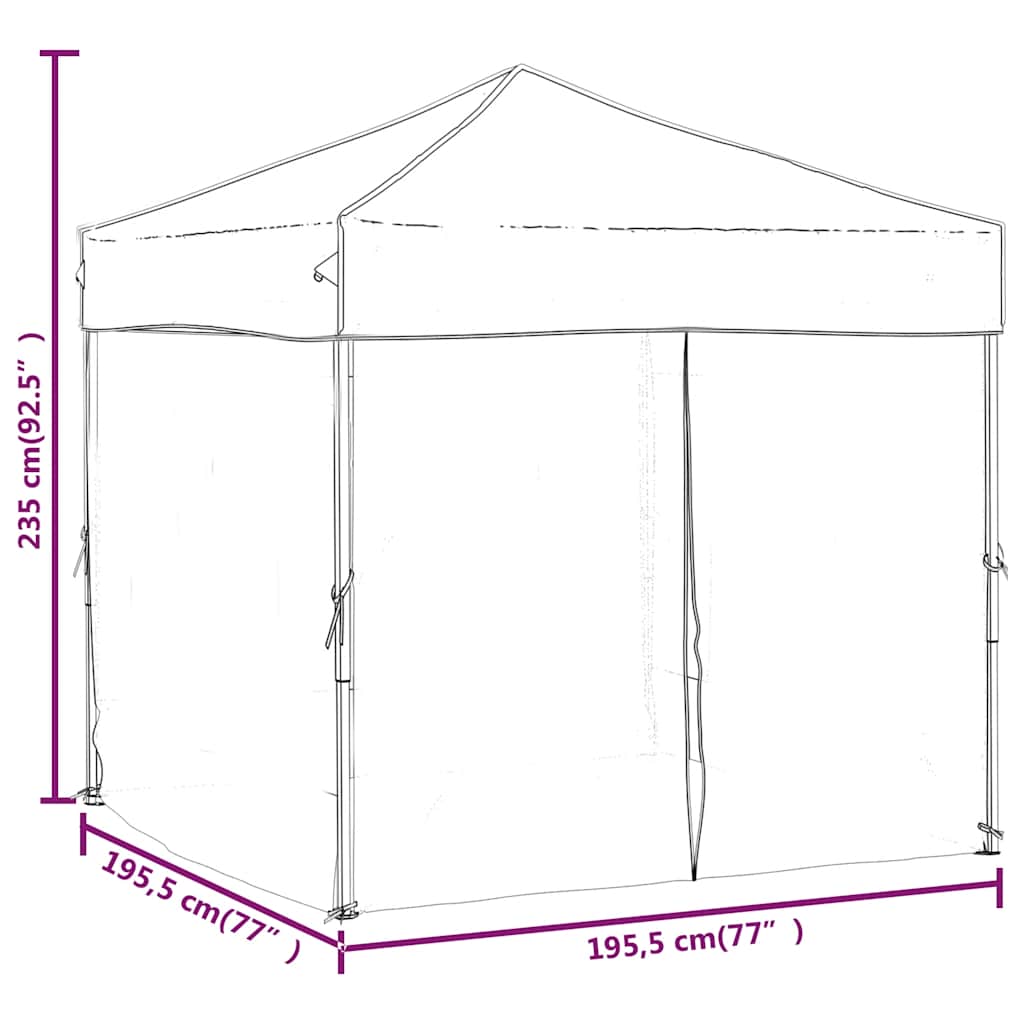 8720286974377_g_en_hd_7 vidaXL Folding Party Tent with Sidewalls White 2x2 m - Image 9