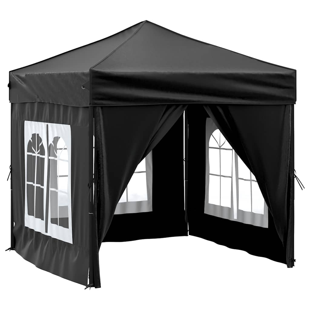 8720286974384_a_en_hd_1 vidaXL Folding Party Tent with Sidewalls Black 2x2 m - Image 2